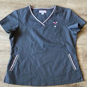 Koi Blue Fitted Short Sleeve Tee